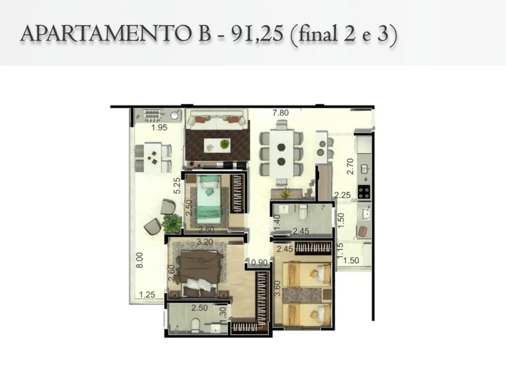 Apartamento, 3 quartos, 91 m² - Foto 8