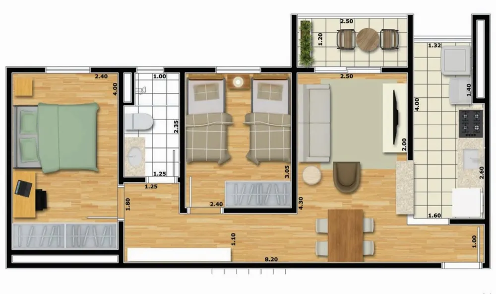 Apartamento, 2 quartos, 52 m² - Foto 12