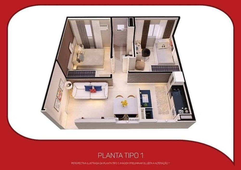 Apartamento, 2 quartos, 42 m² - Foto 2