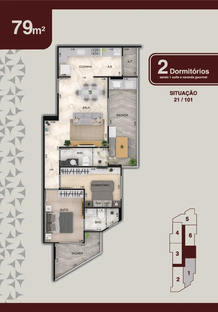 Apartamento, 2 quartos, 79 m² - Foto 11