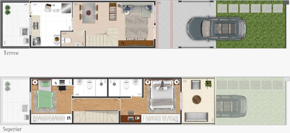 Casa, 2 quartos, 79 m² - Foto 3