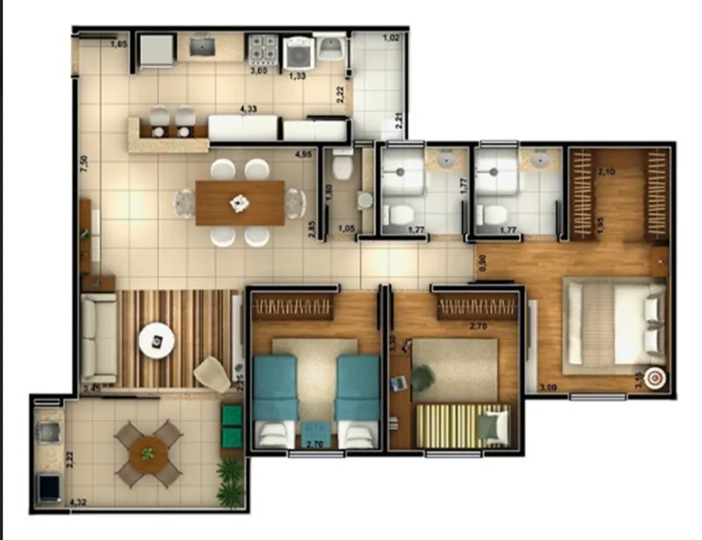 Apartamento, 3 quartos, 103 m² - Foto 10