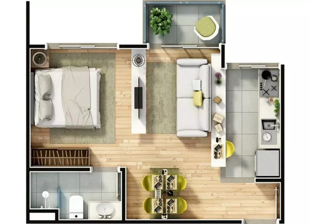 Apartamento, 1 quarto, 37 m² - Foto 11