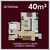 Apartamento, 2 quartos, 40 m² - Foto 3