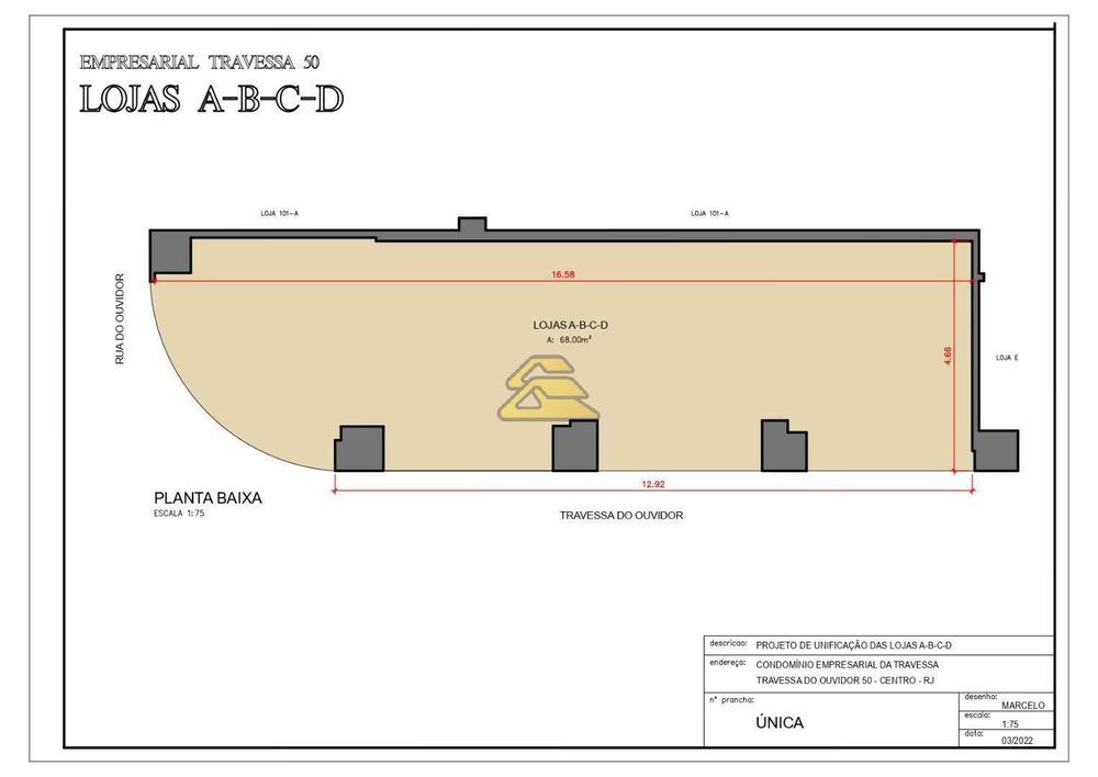 Loja-Salão, 82 m² - Foto 2
