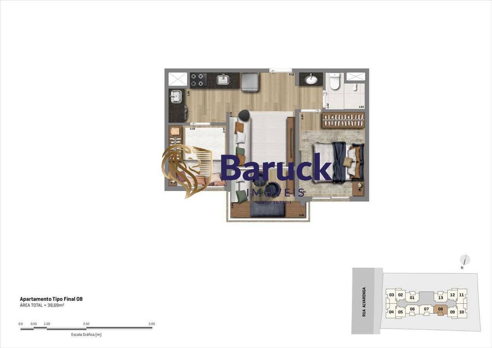 Apartamento à venda com 2 quartos, 40m² - Foto 18