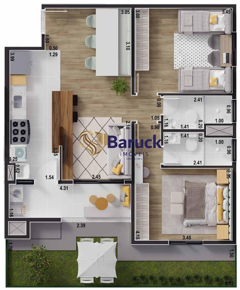 Apartamento, 2 quartos, 65 m² - Foto 14