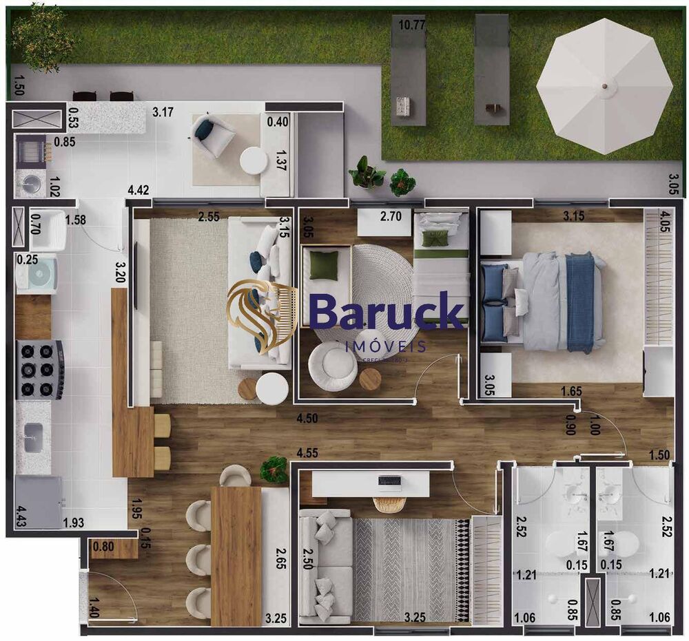 Apartamento, 2 quartos, 65 m² - Foto 3