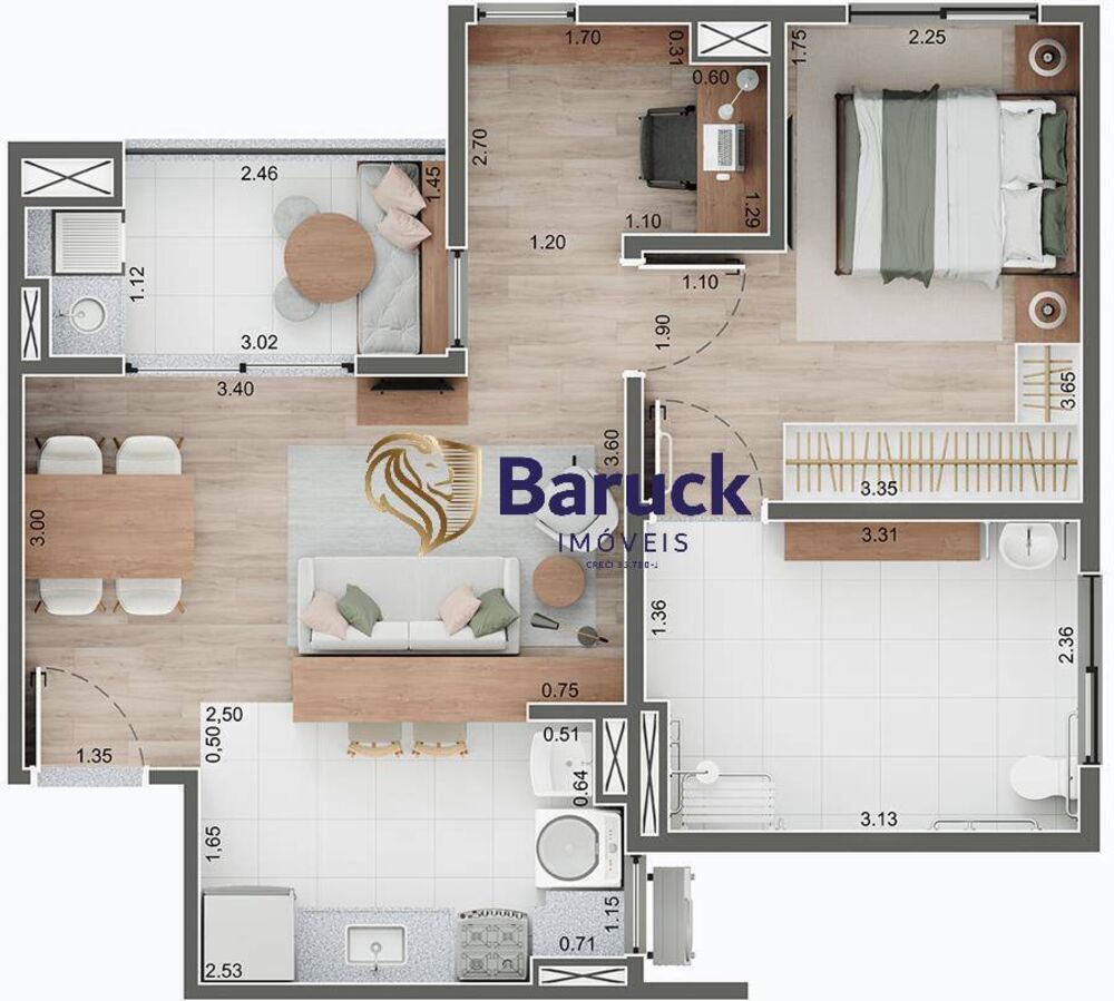 Apartamento, 2 quartos, 54 m² - Foto 11
