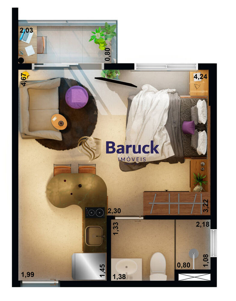 Apartamento, 1 quarto - Foto 7