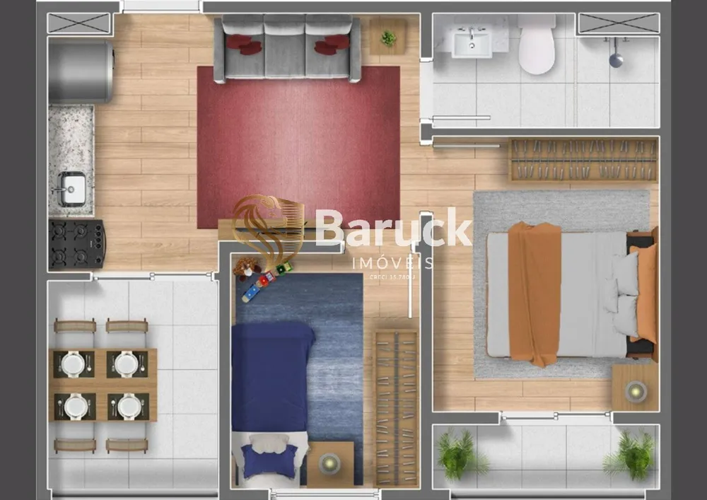 Apartamento, 2 quartos - Foto 2