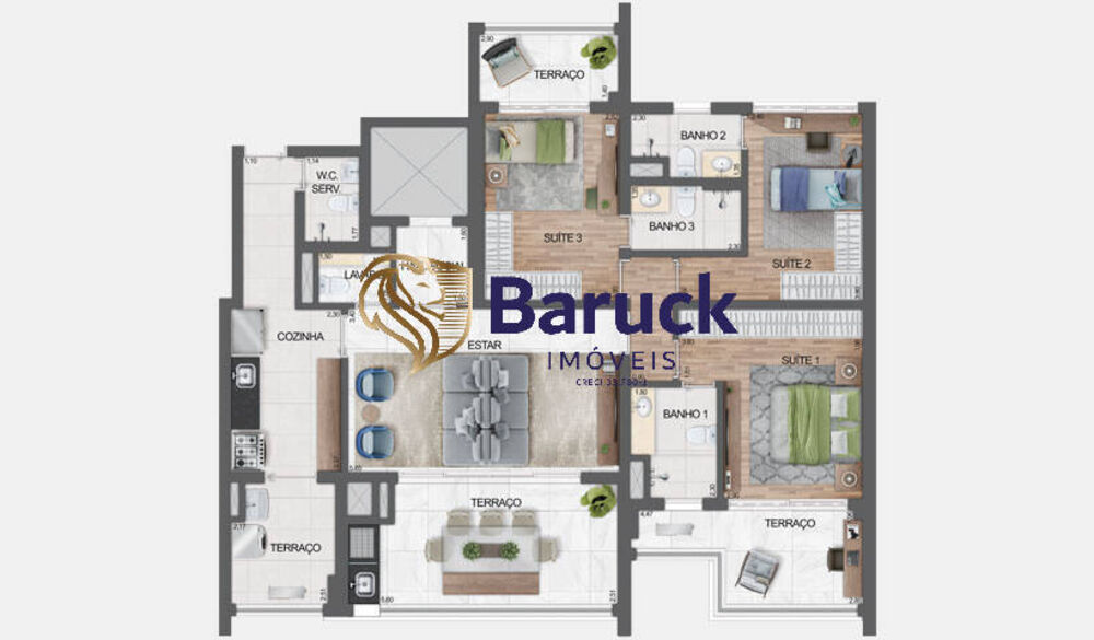 Apartamento, 3 quartos - Foto 2