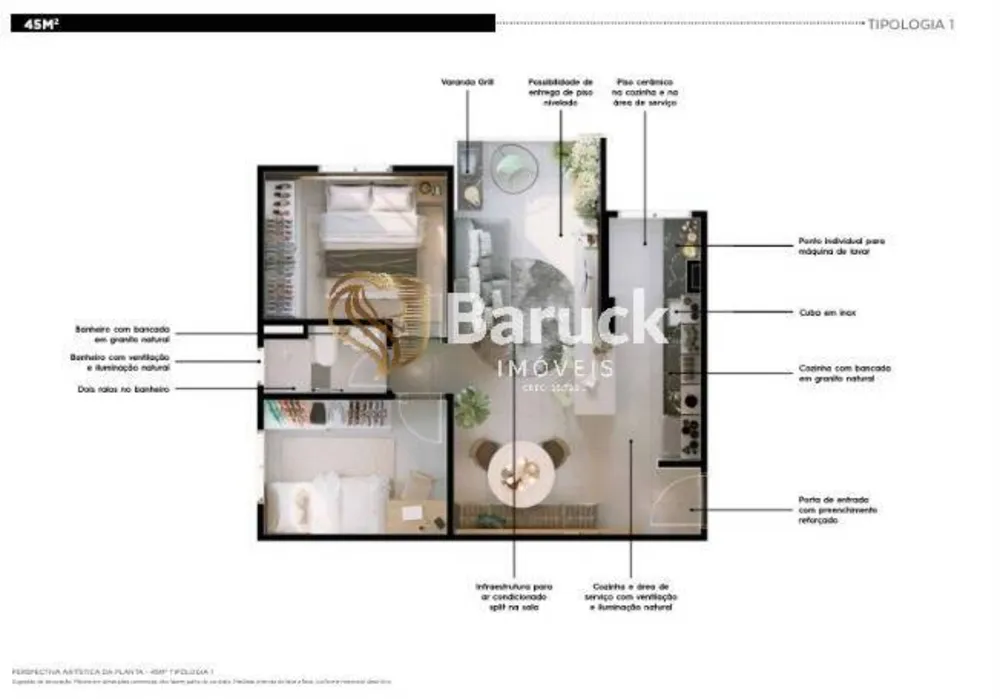 Apartamento, 2 quartos - Foto 3