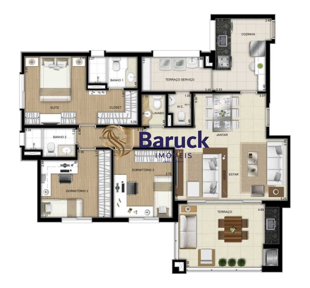 Apartamento, 3 quartos - Foto 1