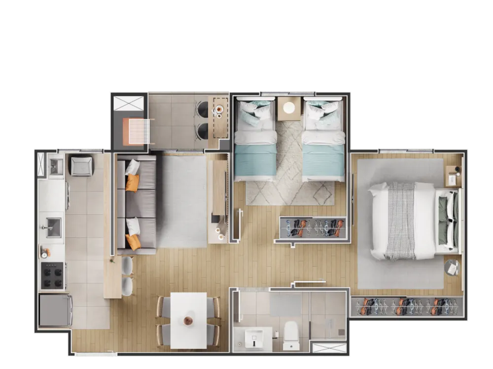 Apartamento, 2 quartos, 63 m² - Foto 8