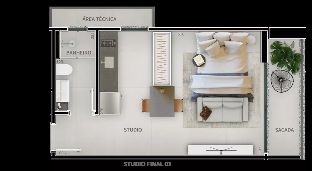 Apartamento, 1 quarto, 35 m² - Foto 4