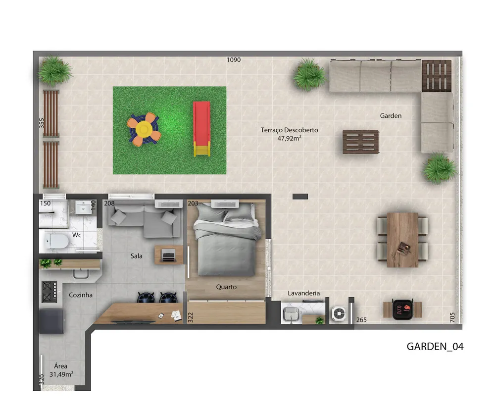 Apartamento, 1 quarto, 34 m² - Foto 7