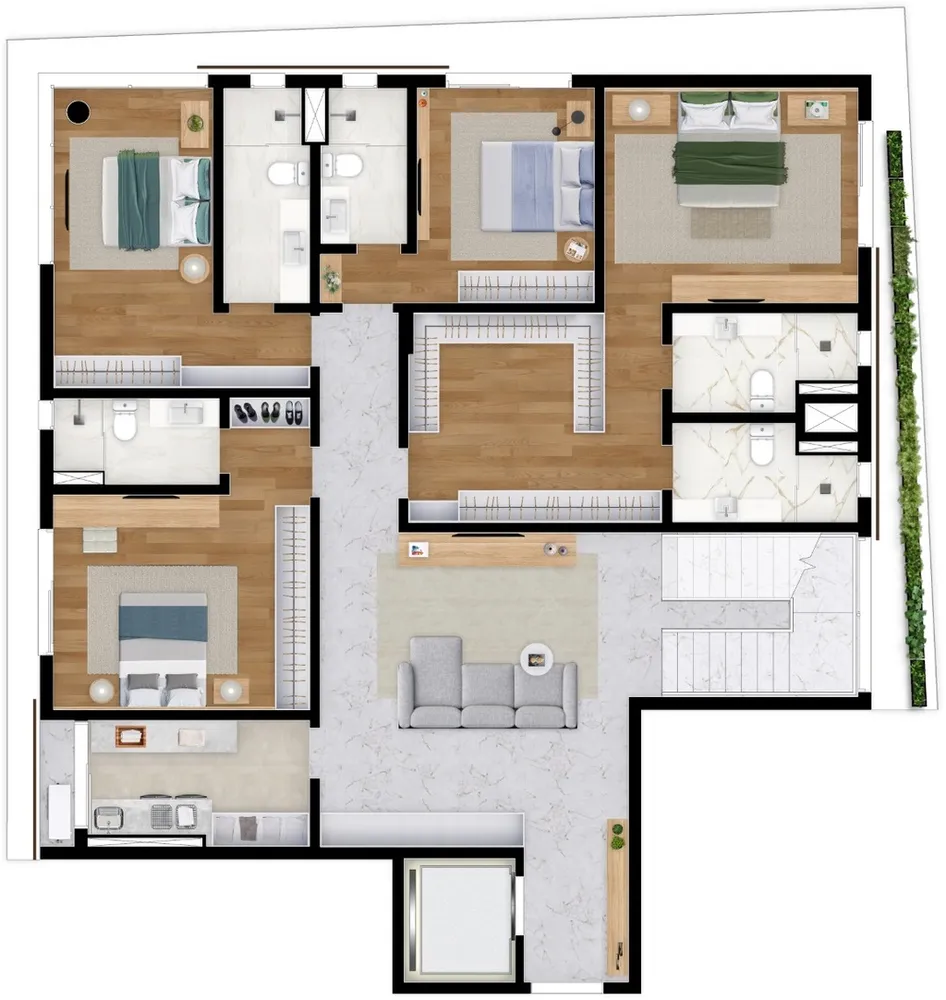 Cobertura, 4 quartos, 306 m² - Foto 11