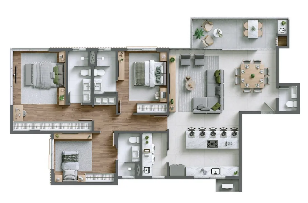 Apartamento, 3 quartos, 134 m² - Foto 19