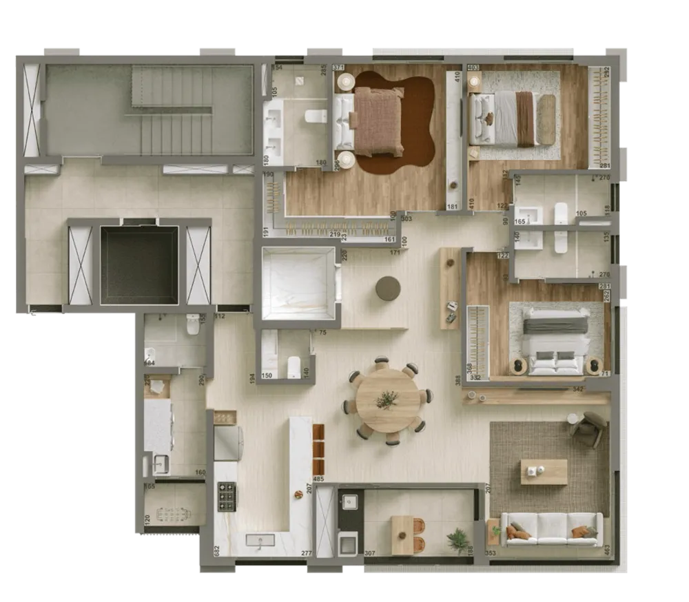 Apartamento, 3 quartos, 202 m² - Foto 7