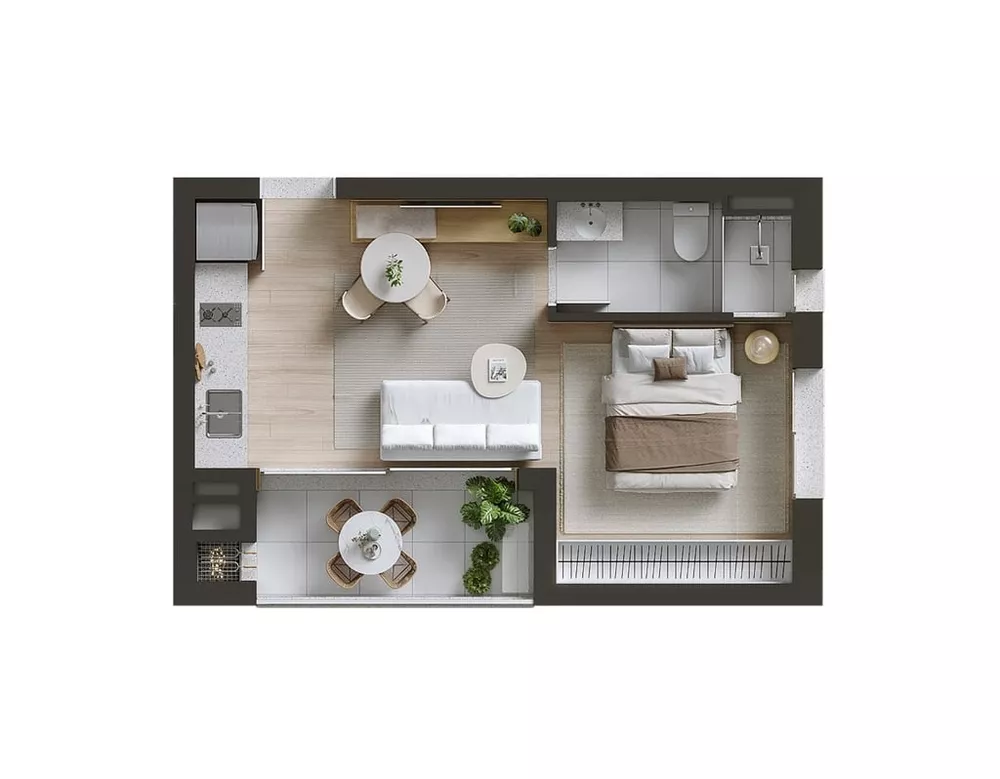 Apartamento, 1 quarto, 32 m² - Foto 2