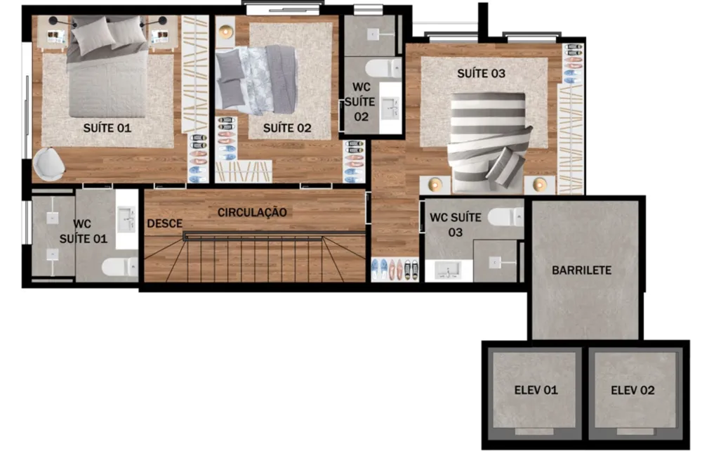 Apartamento, 3 quartos, 84 m² - Foto 6