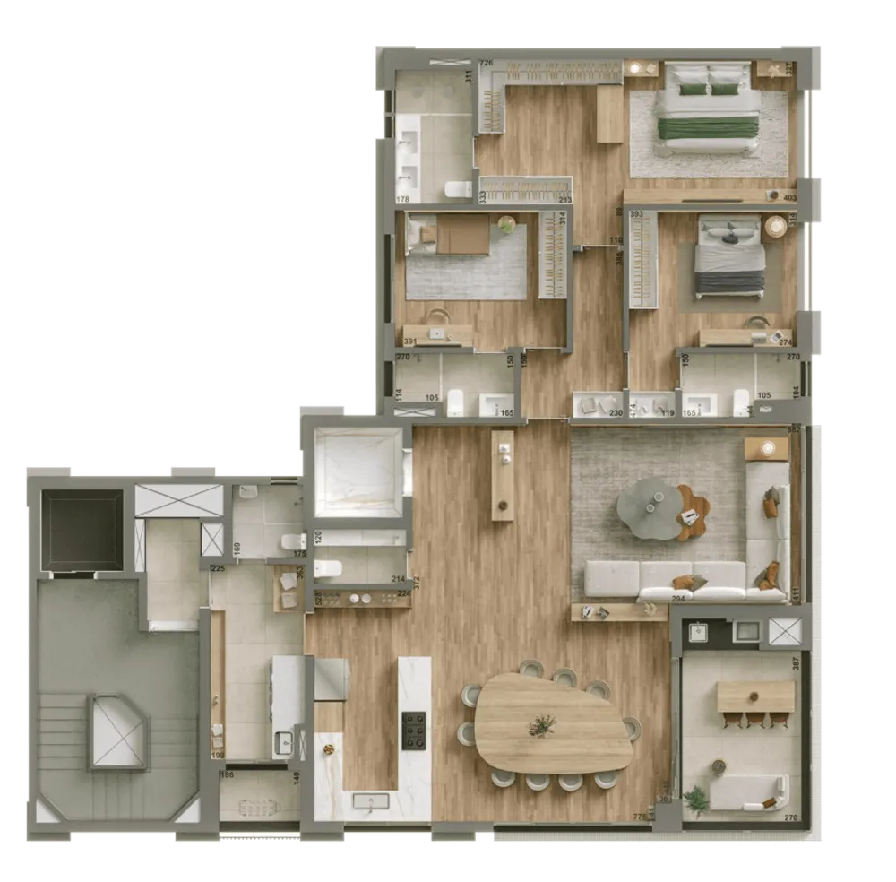 Apartamento, 3 quartos, 162 m² - Foto 12