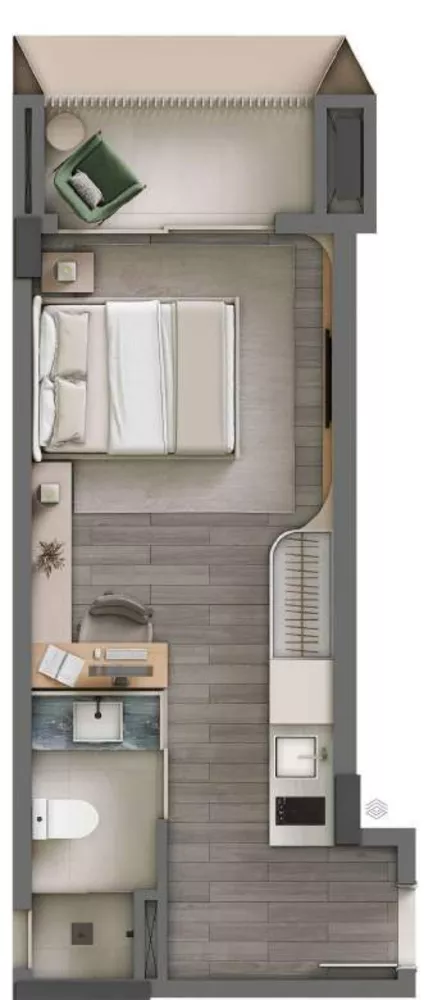 Cobertura, 1 quarto, 65 m² - Foto 3