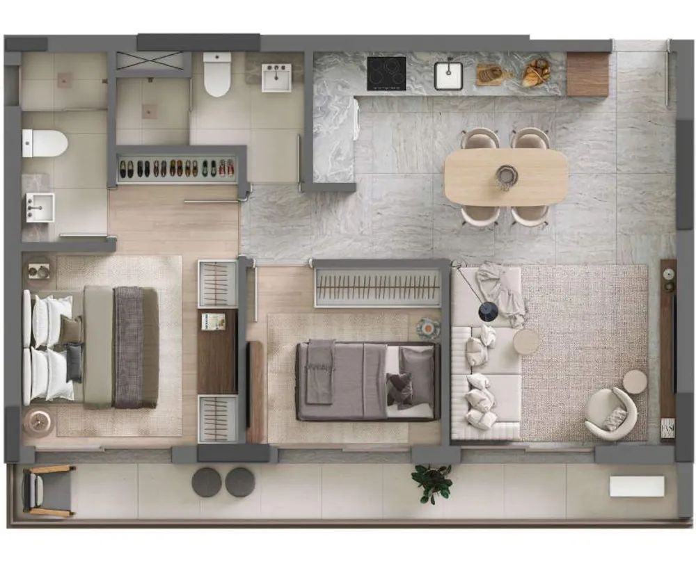 Cobertura, 1 quarto, 65 m² - Foto 19