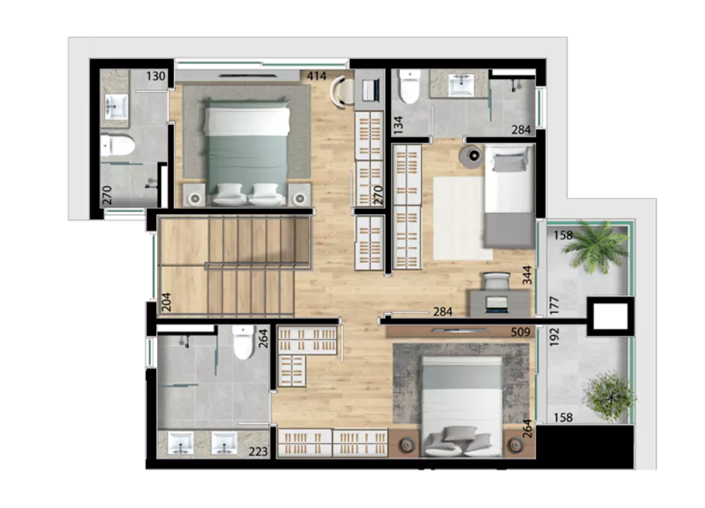 Apartamento, 2 quartos, 119 m² - Foto 3