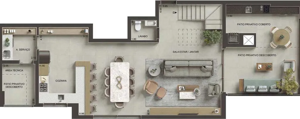 Cobertura, 3 quartos, 199 m² - Foto 12