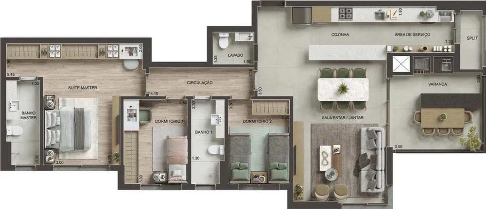 Cobertura, 3 quartos, 199 m² - Foto 8