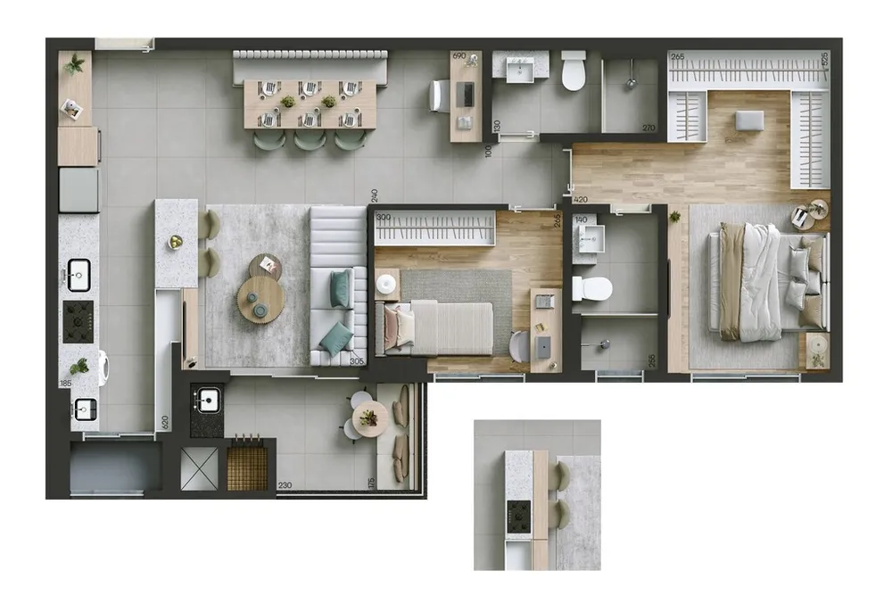 Apartamento, 3 quartos, 94 m² - Foto 4