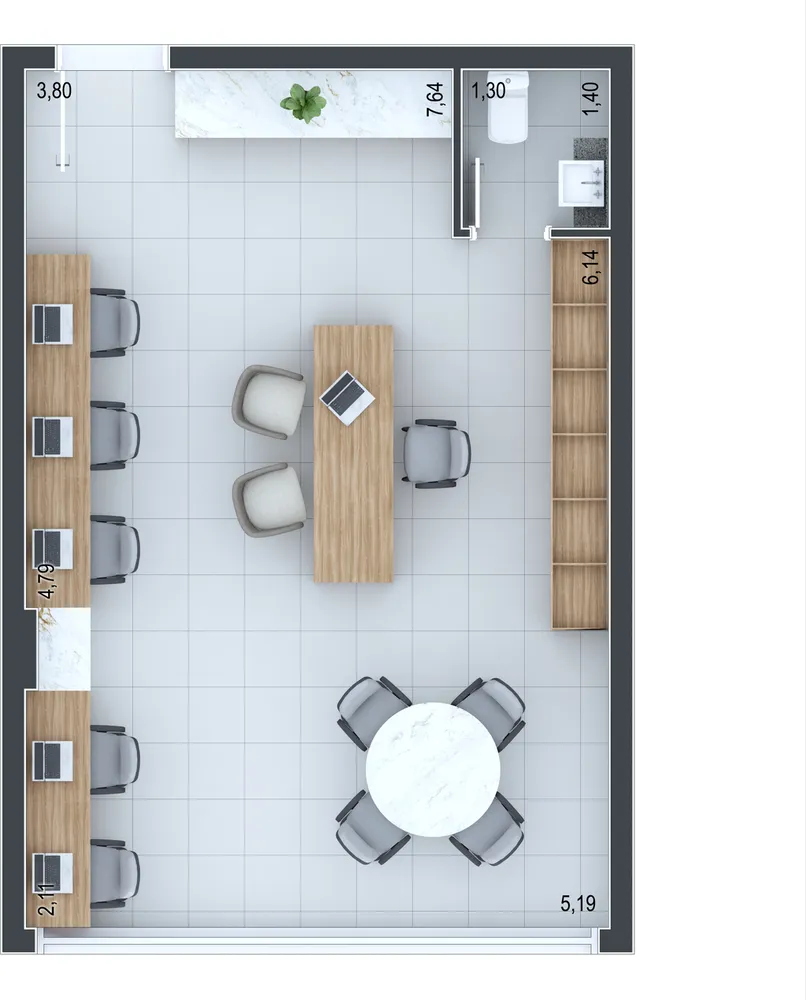 Sala-Conjunto, 53 m² - Foto 12