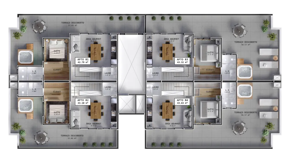 Cobertura, 4 quartos, 141 m² - Foto 14