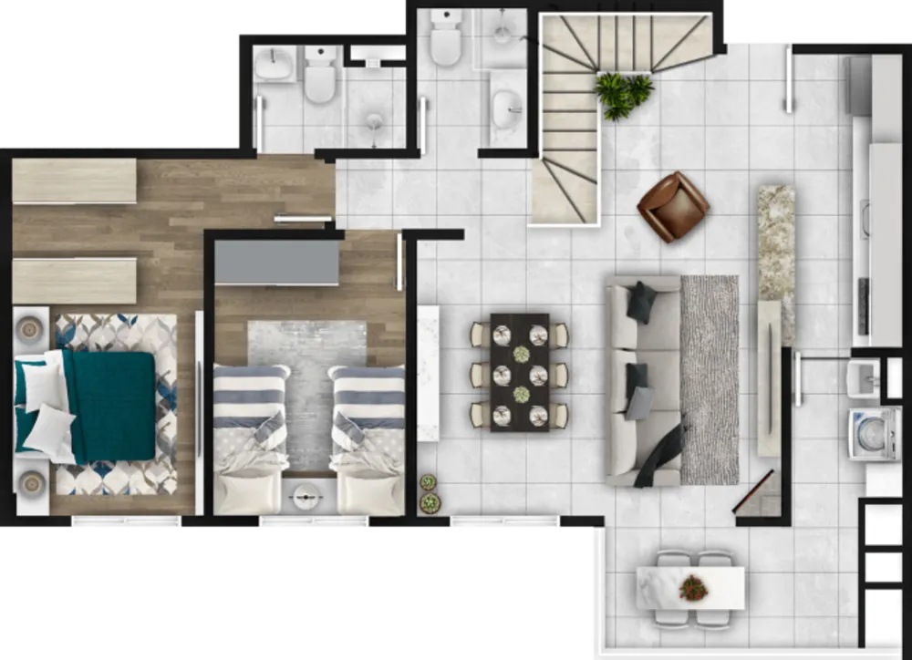 Cobertura, 3 quartos, 166 m² - Foto 9