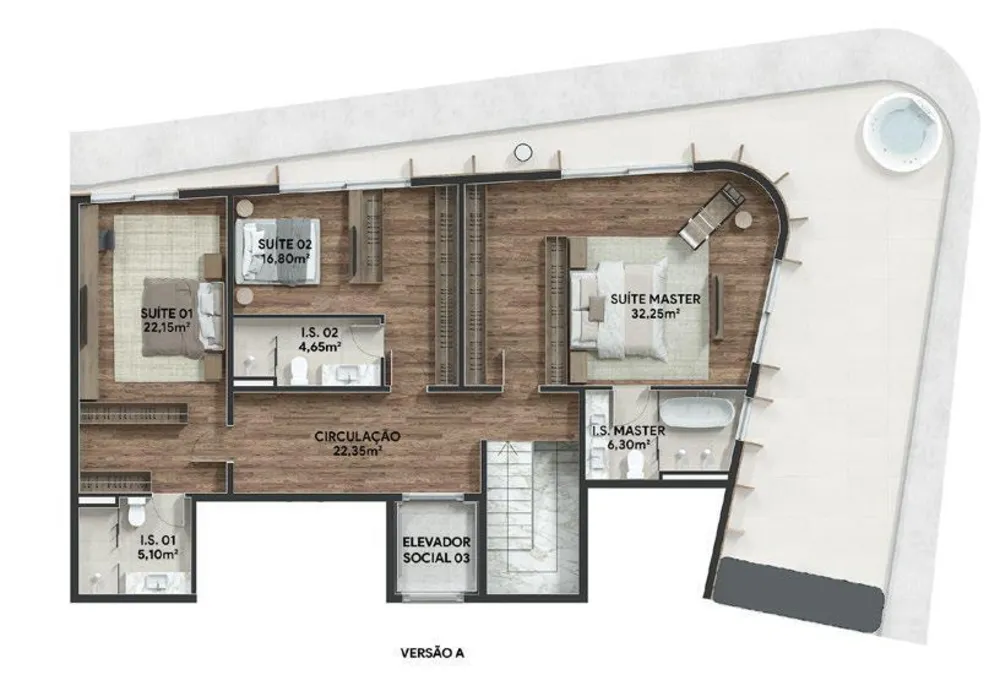 Apartamento, 3 quartos, 167 m² - Foto 11