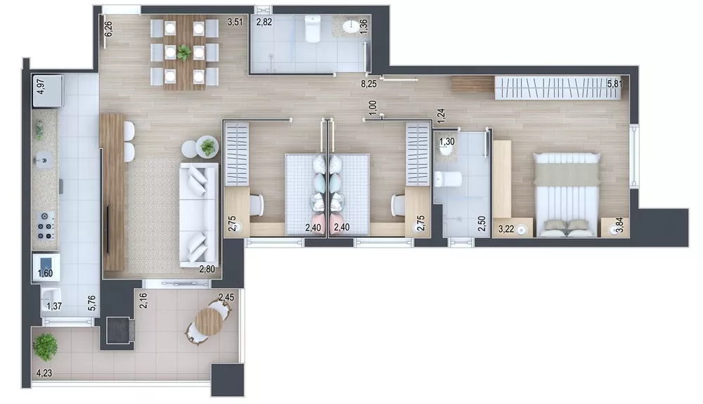 Apartamento, 2 quartos, 80 m² - Foto 4