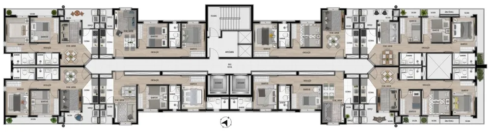 Apartamento, 3 quartos, 66 m² - Foto 14
