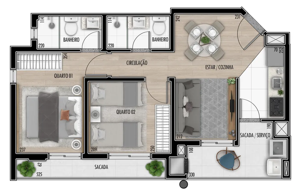 Apartamento, 3 quartos, 66 m² - Foto 15