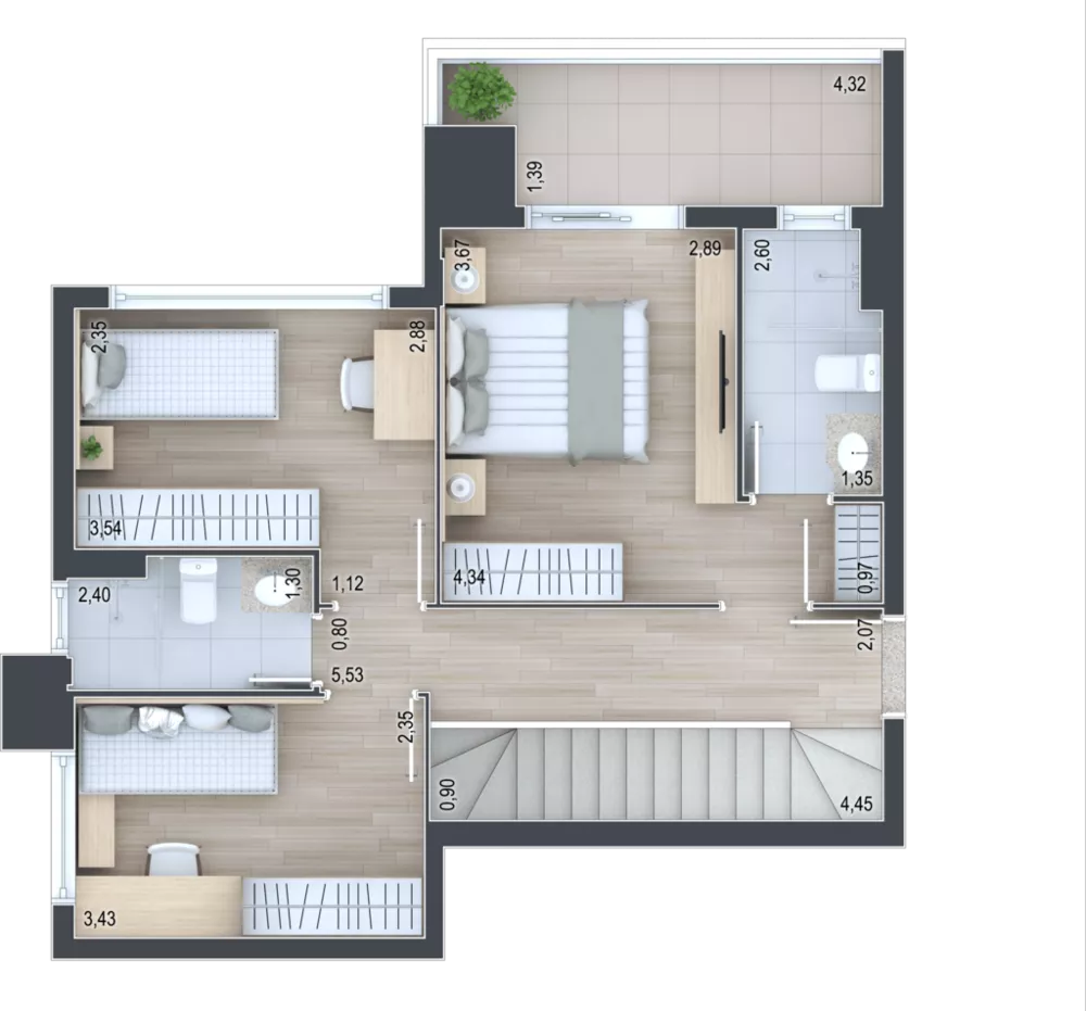 Apartamento, 3 quartos, 78 m² - Foto 3