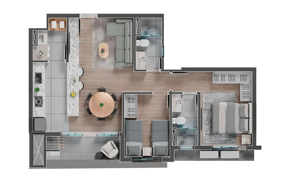Apartamento, 3 quartos, 93 m² - Foto 9