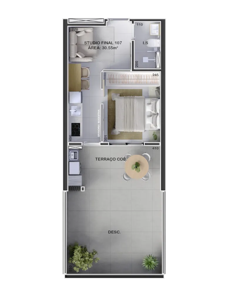 Apartamento, 1 quarto, 28 m² - Foto 14