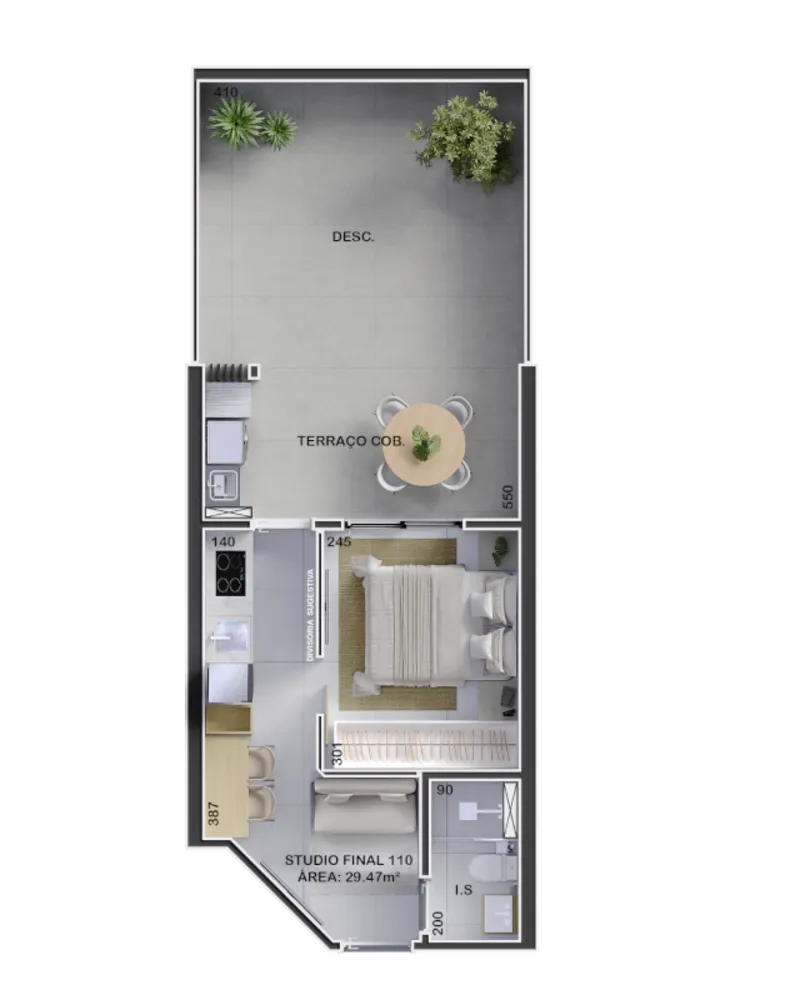 Apartamento, 1 quarto, 29 m² - Foto 6