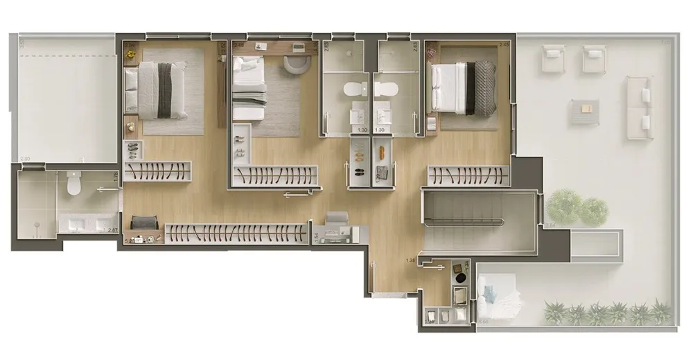 Apartamento, 1 quarto, 95 m² - Foto 15