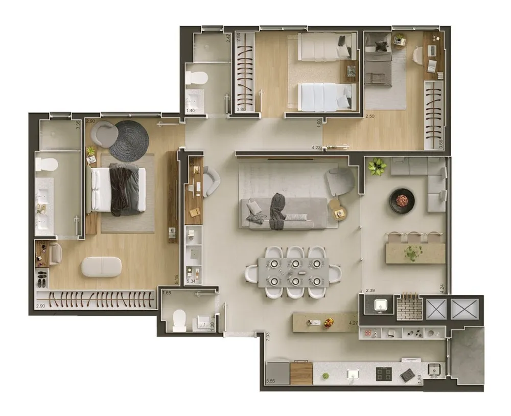 Apartamento, 1 quarto, 95 m² - Foto 11