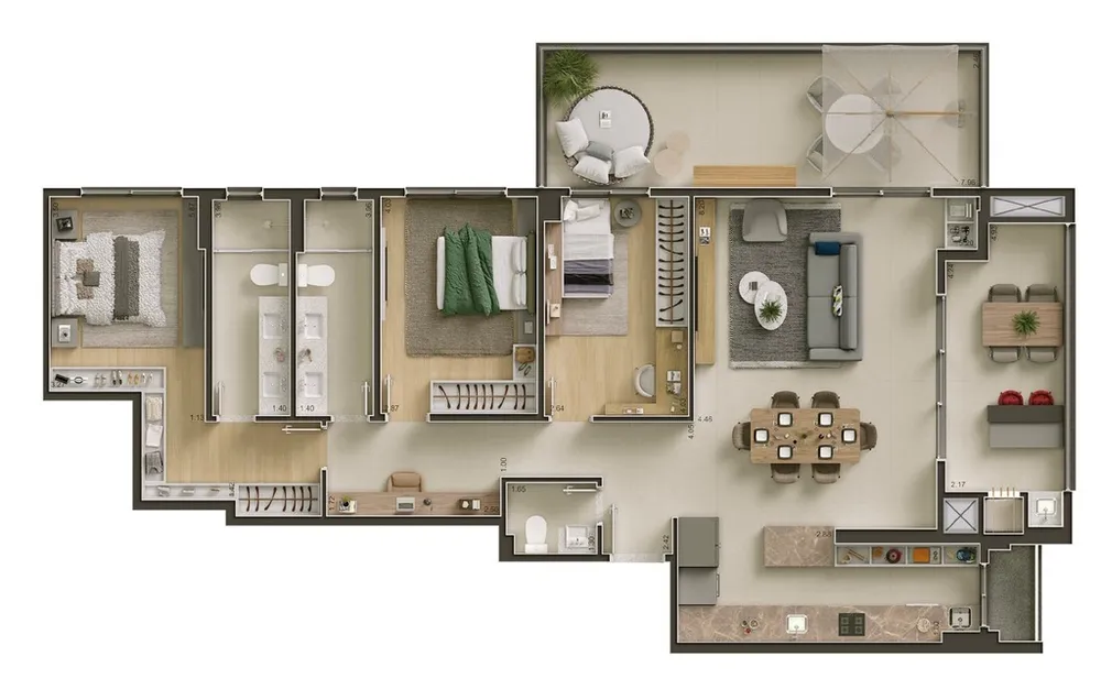 Apartamento, 1 quarto, 95 m² - Foto 14