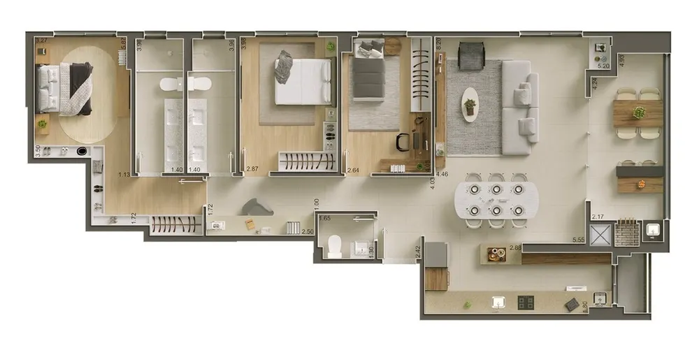 Apartamento, 1 quarto, 95 m² - Foto 12