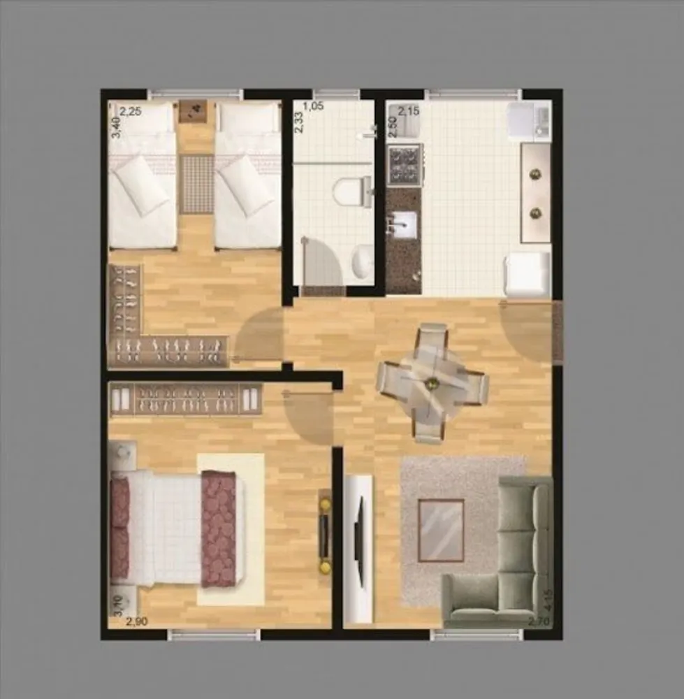 Apartamento, 2 quartos, 60 m² - Foto 16