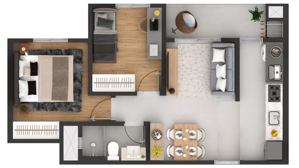 Apartamento, 2 quartos, 49 m² - Foto 13